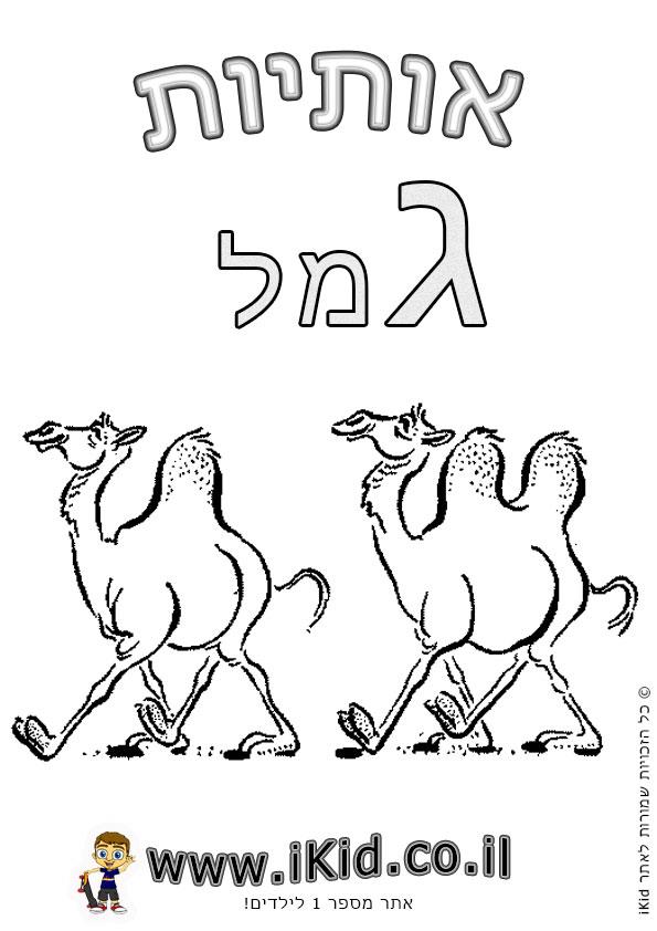 אותיות - אות ג גימל