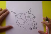 איך מציירים עכבר