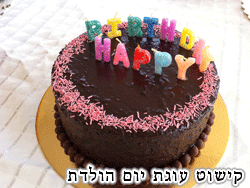קישוט עוגת יום הולדת